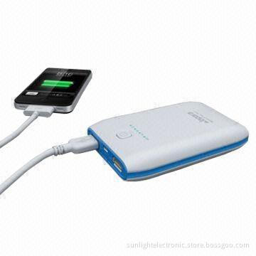 Portable Power Bank with Super 10,000mAh Capacity, Dual USB Output Port and LED Indicator